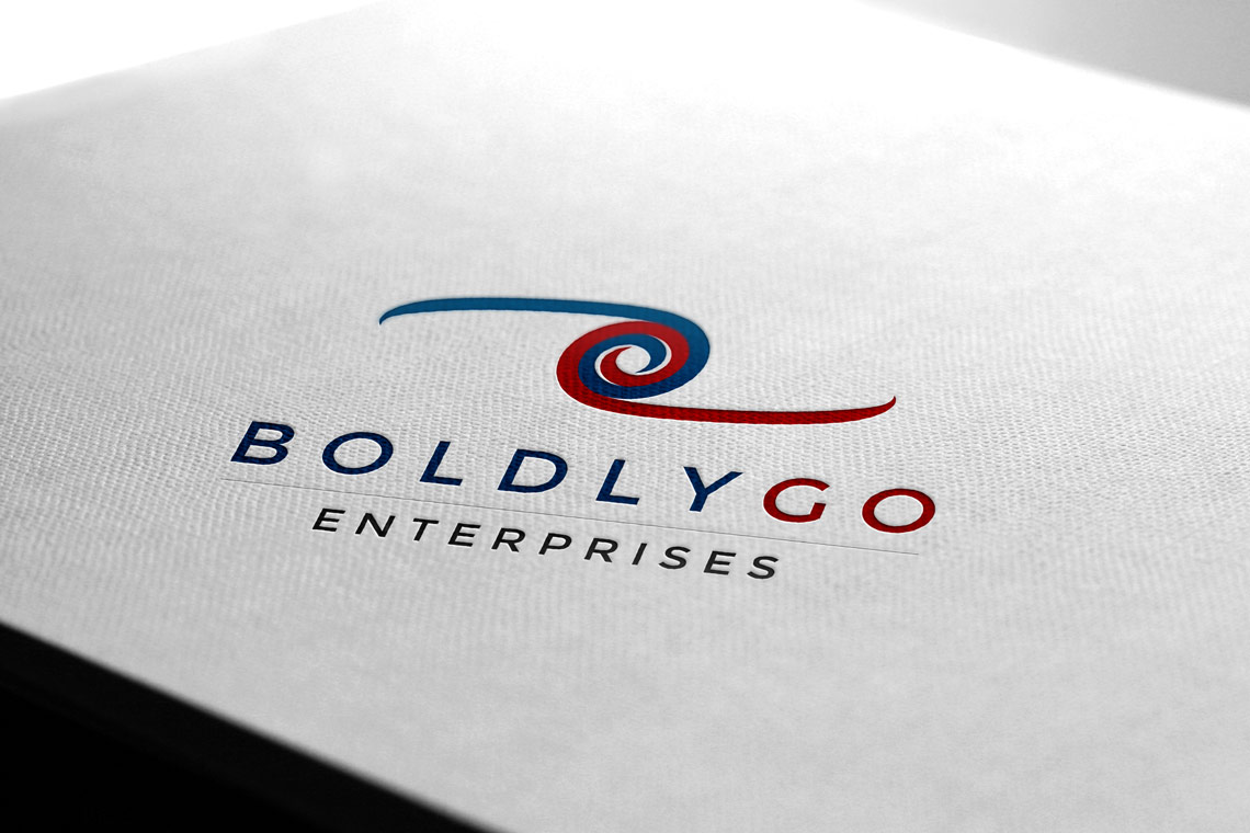 BoldlyGo Enterprises logo on paper