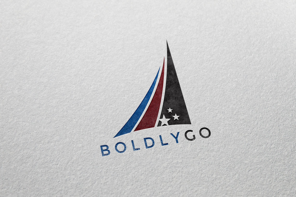 BoldlyGo Institute logo on paper