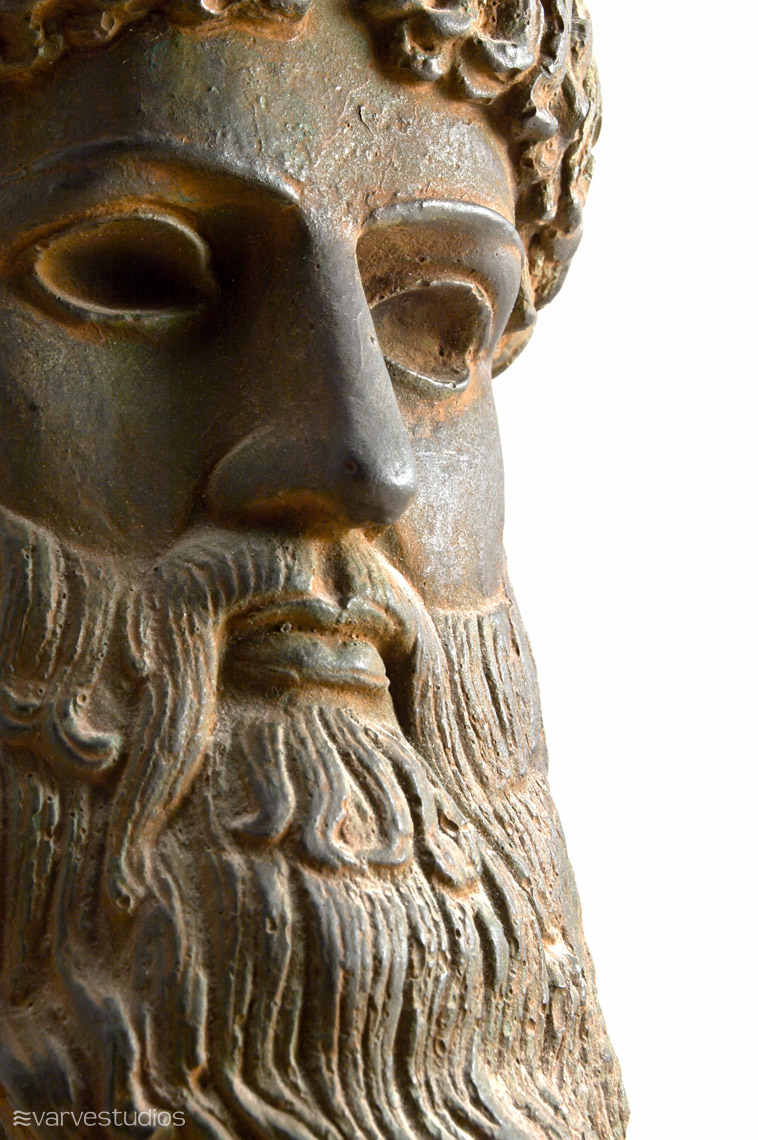 ancient Greek bronze statue
