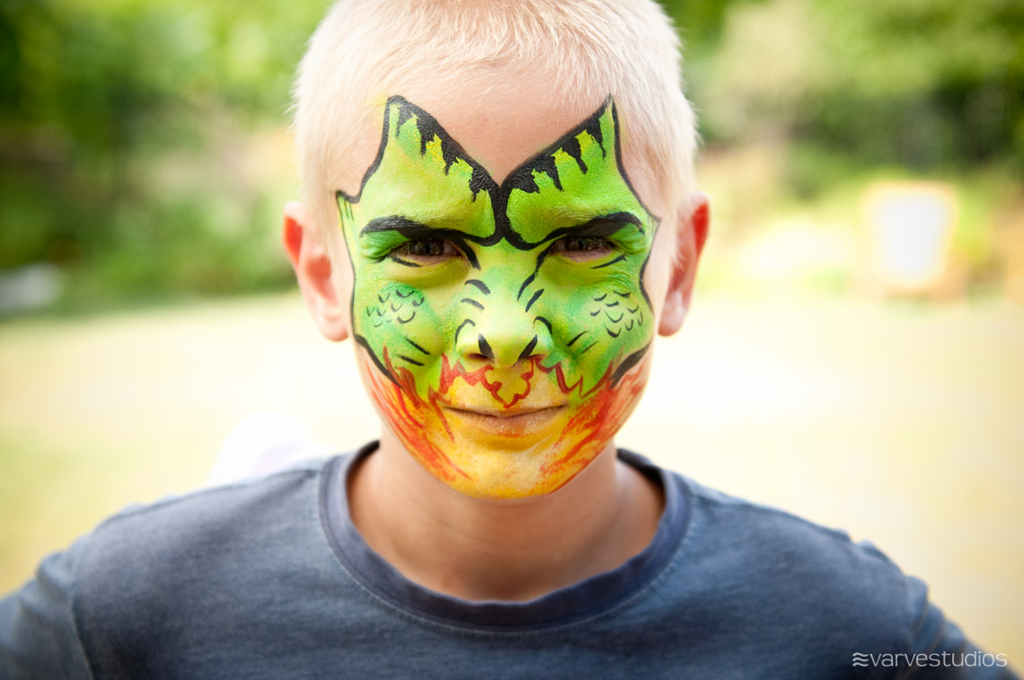 dragon face painting